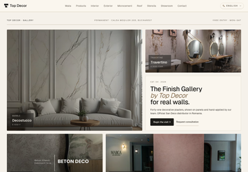 Top Decor digital showroom